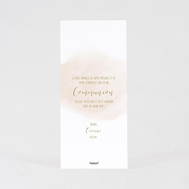carte remerciement communion aquarelle rose et couronne doree TA1228-1900073-09 2