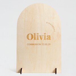 panneau de bienvenue communion en bois TA12821-2300001-09 1