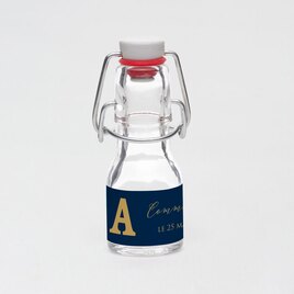 sticker mini bouteille en verre communion initiale TA12905-2000006-09 1
