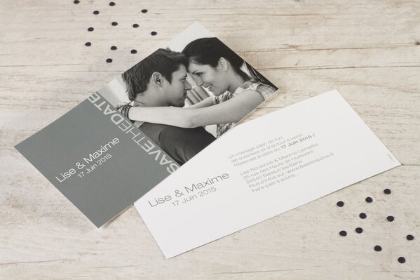 carte d invitation anniversaire de mariage gris blanc TA1327-1400041-09 1