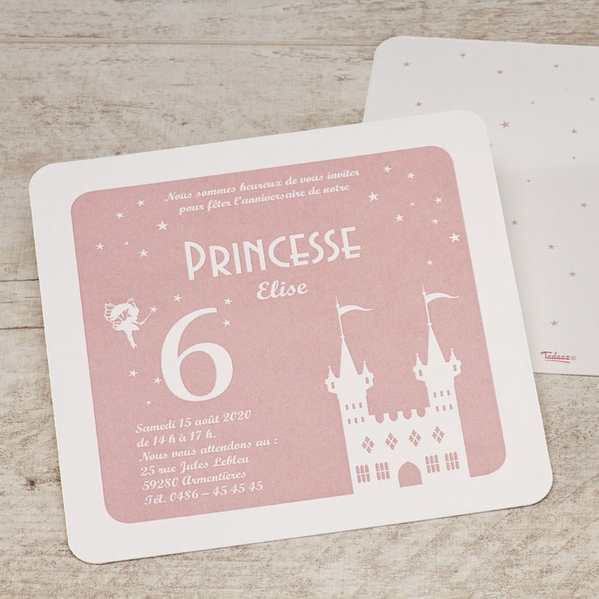 carte d invitation anniversaire enfant chateau de princesse TA1327-1500018-09 1