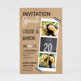 carte d invitation anniversaire adulte photomaton tendance TA1327-1600012-09 1