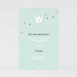carte d invitation anniversaire enfant couronne de roi TA1327-1600032-09 2