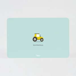 carte d invitation anniversaire enfant tracteur TA1327-1800020-09 2