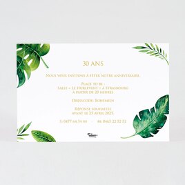 carte d invitation anniversaire adulte motifs tropicaux TA1327-1800021-09 2