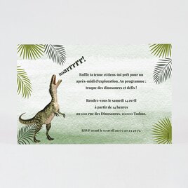 carte d invitation anniversaire enfant dinosaure t rex TA1327-2100043-09 2