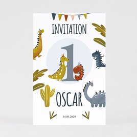 carte d invitation anniversaire enfant dinosaures et guirlande TA1327-2200006-09 1