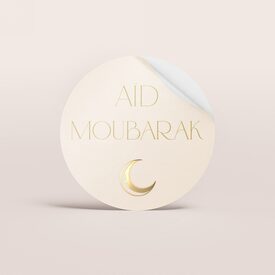 sticker autocollant eid mubarak clair de lune et dorure TA13905-2600004-09 1