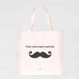 maxi tote bag personnalise moustache TA14915-2100013-09 1