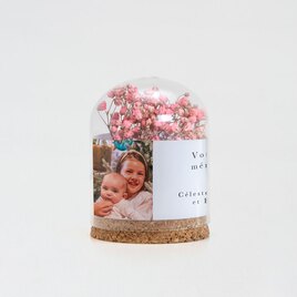 petite cloche avec message photo et fleurs sechees TA14921-2300004-09 2