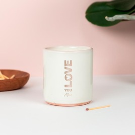 bougie parfumee dans son pot en ceramique grave love you TA14971-2600008-09 2