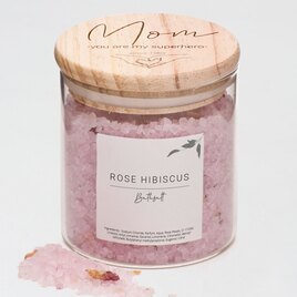 sels de bain rose hibiscus mains en coeur TA14995-2100001-09 1