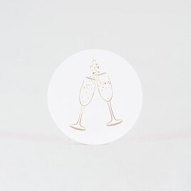 sticker autocollant mariage coupes de champagne TA171-112-09 2