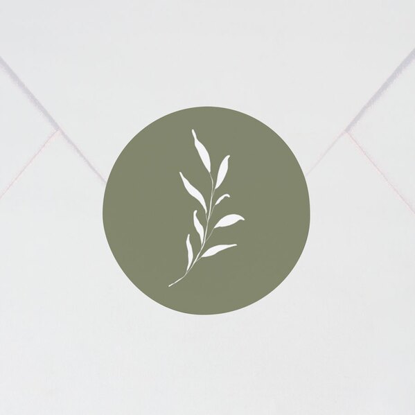 sticker communion feuillage vert TA471-159-09 1