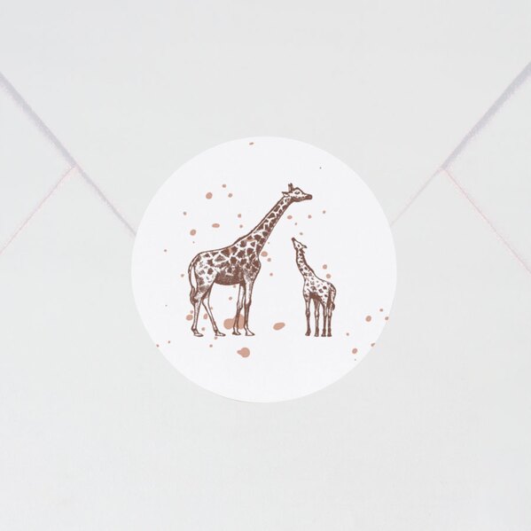 sticker naissance girafes elegantes 3 7 cm TA571-119-09 1