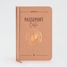 faire part naissance passeport kraft TA589-025-09 1