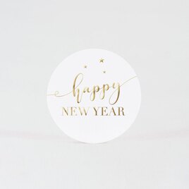 sticker autocollant voeux happy new year etoile TA871-101-09 2