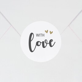 sticker autocollant voeux with love TA871-137-09 1